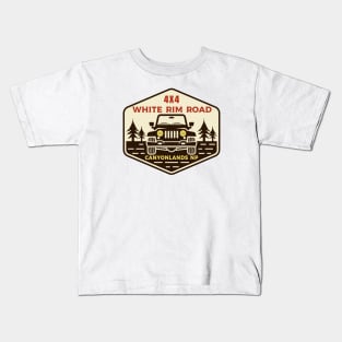 White Rim Road Canyonlands National Park Utah UT 4x4 Mountain Bike Motorcycle Kids T-Shirt